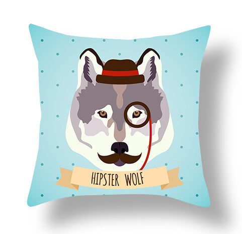 Animal Cartoon Plush Cushion Cover - 45x45cm Home Decor Pillowcase