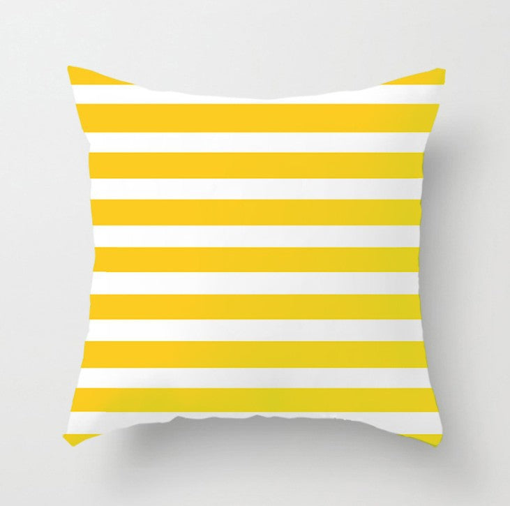 Soft Stripe Sofa Pillowcase - 45x45cm Home & Office Cushion Cover