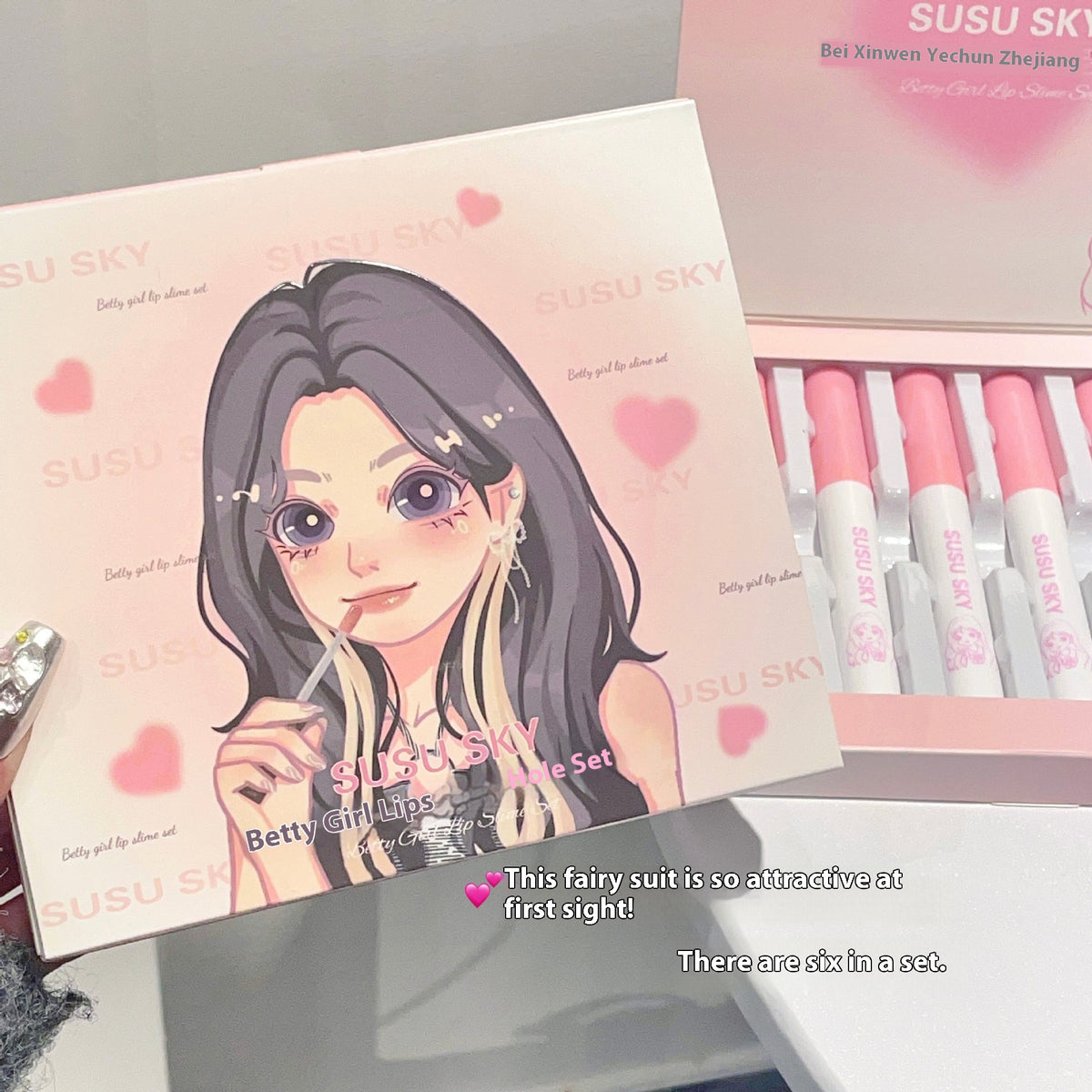 Long-Lasting Betty Girl Lip Mud Lipstick - Easy Color & Skin Tone Improvement