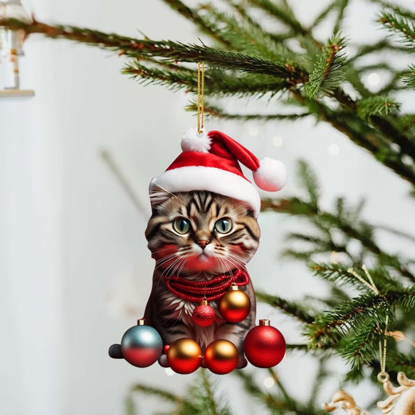 Christmas Kitty Car Backpack Pendant Home Decoration Gift - Festive & Party Supplies