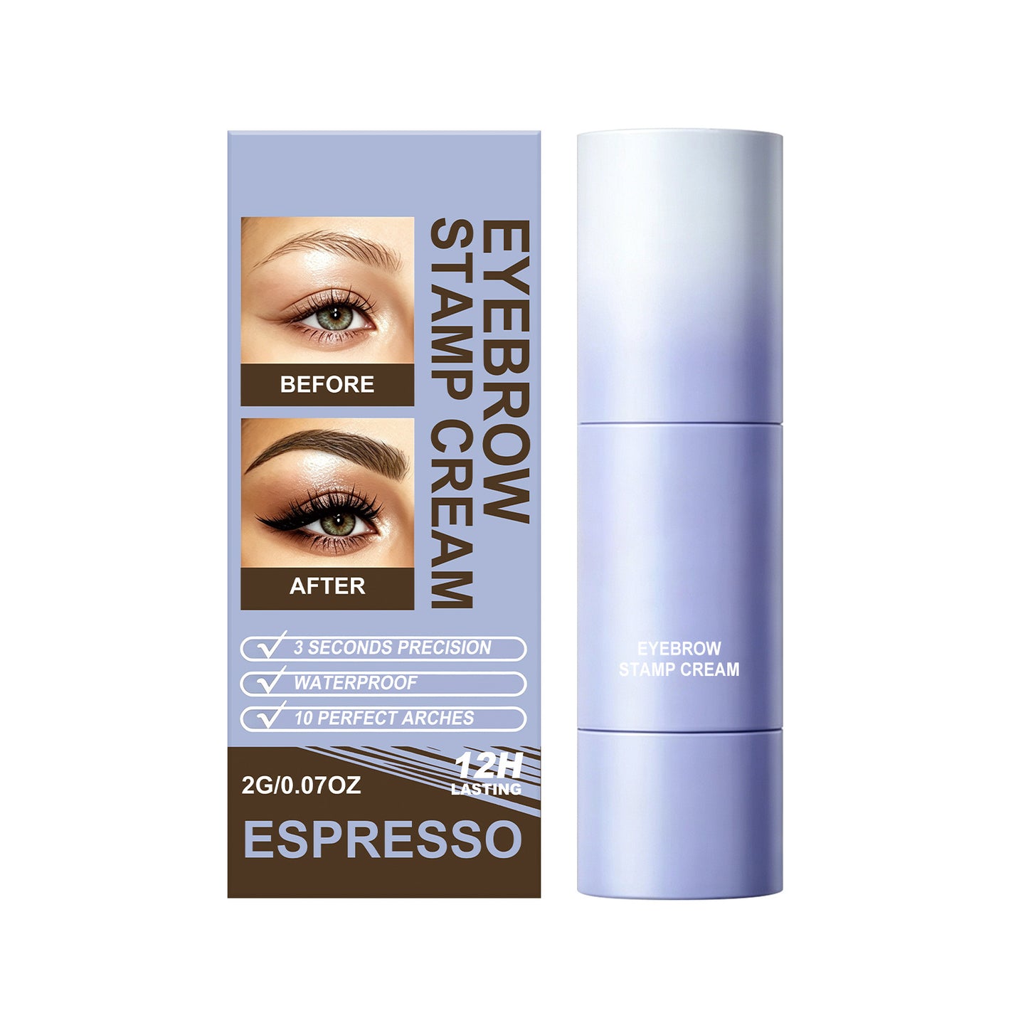 Natural 3D Eyebrow Touch-Up Makeup Gel - Brow Styling & Definition