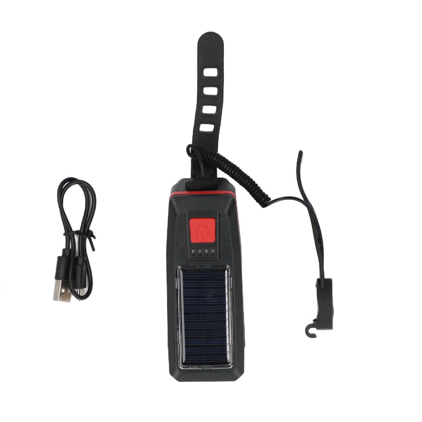 Solar Rechargeable Bike Light and Horn for Night Riding