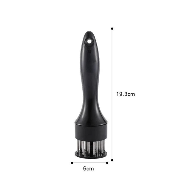 Stainless Steel Meat Tenderizer with Non-Slip Handle - 21 Needles