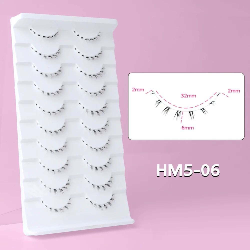 10 Pairs Stylish False Eyelashes - Manga Lowe Eye Makeup Lashes