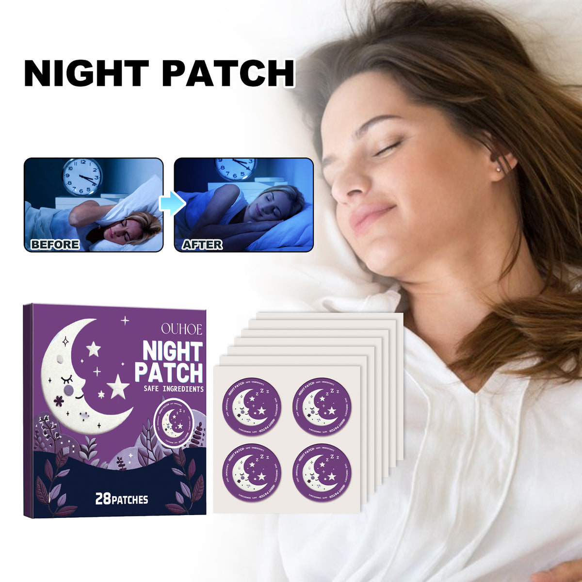 Overnight Body Care Patches - 28 Count