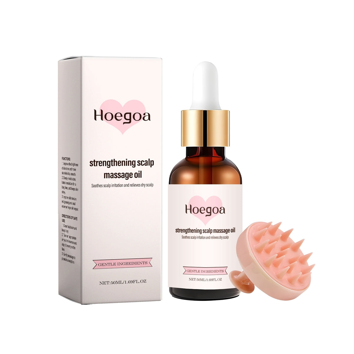 Scalp Care Massage Oil with Comb - 50ml