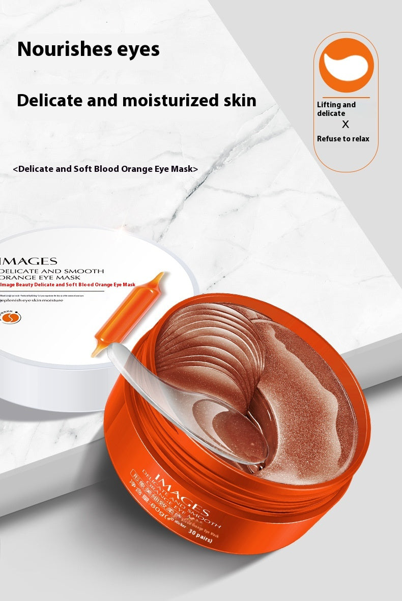 Red Juice Orange Eye Mask for Skin Rejuvenation and Refreshing Care 80g