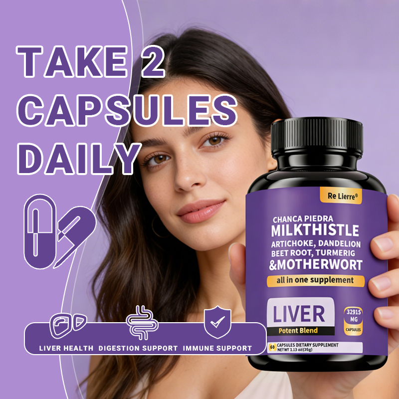 Milk Thistle & Herbal Complex Supplement - 60 Capsules