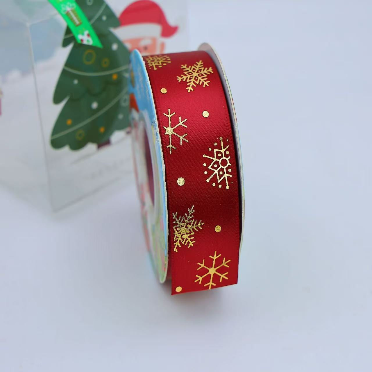 Christmas Ribbon for Gift Wrapping and Cake Decoration - 25 Yards