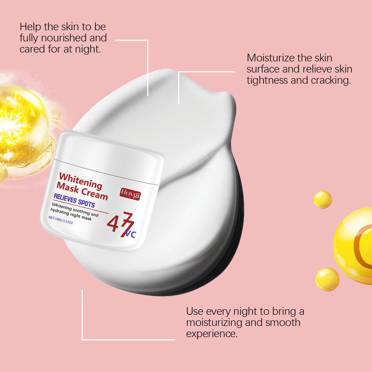Moisturizing Facial Hydrating Mask - 100g Mild Skin Care