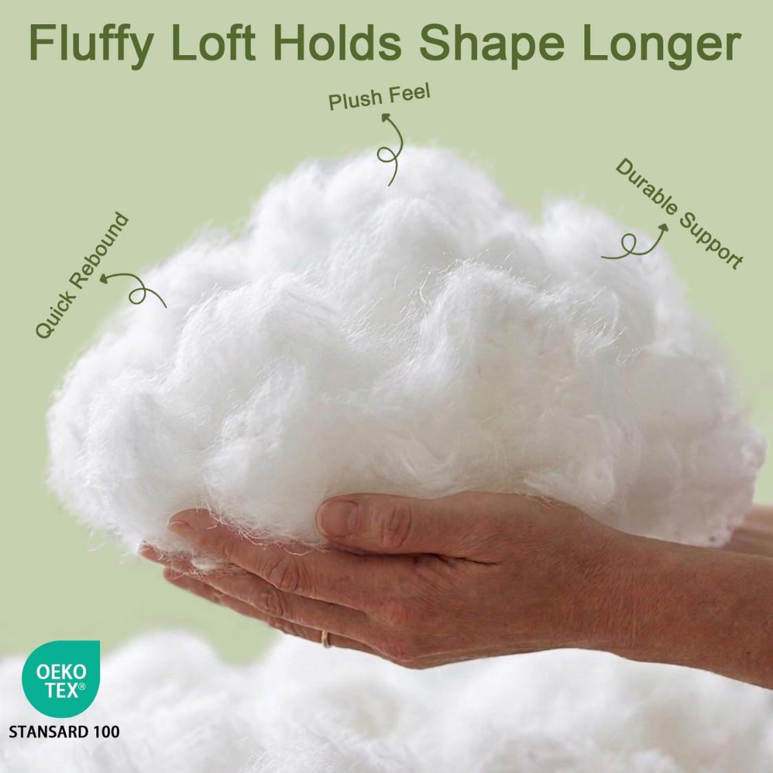 Queen Size Support Bedroom Pillow with Breathable Viscose Blend - Machine Washable