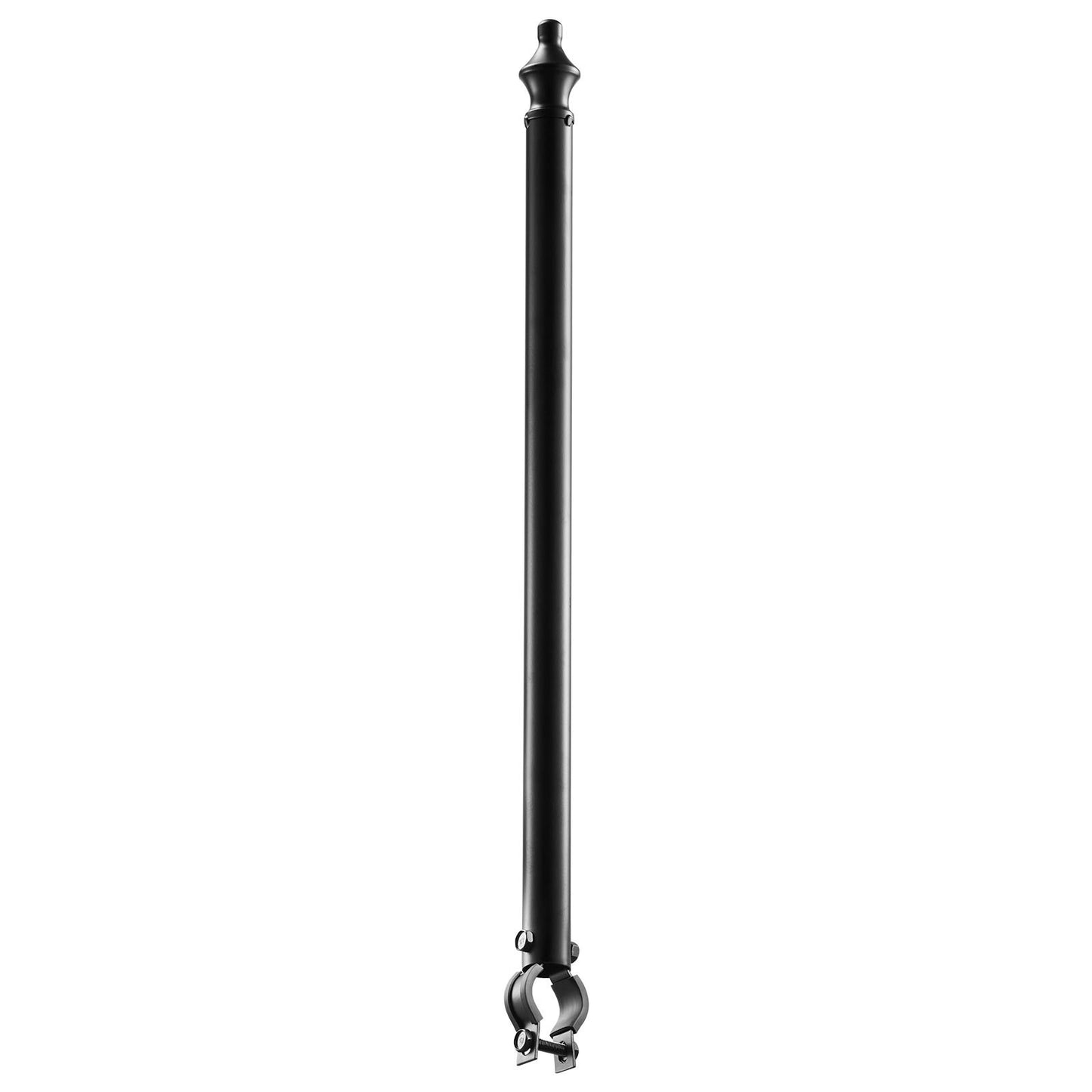 Galvanized Steel Fence Extender for 1.3'-1.5' Top Rails - 9 Pack, Black