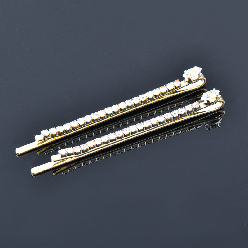 Rhinestone Edge Hair Clip for Girls & Women - Ins Style Hair Accessory
