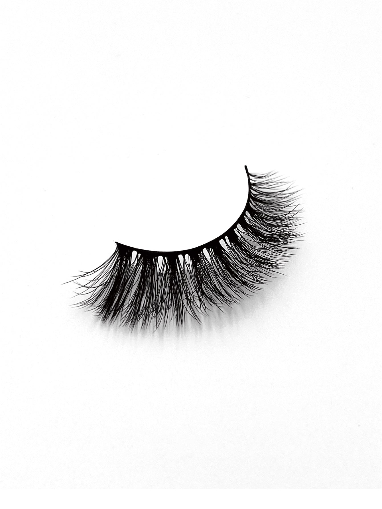 3D Faux Mink False Eyelashes - Voluminous Cluster Style, 5 Pairs