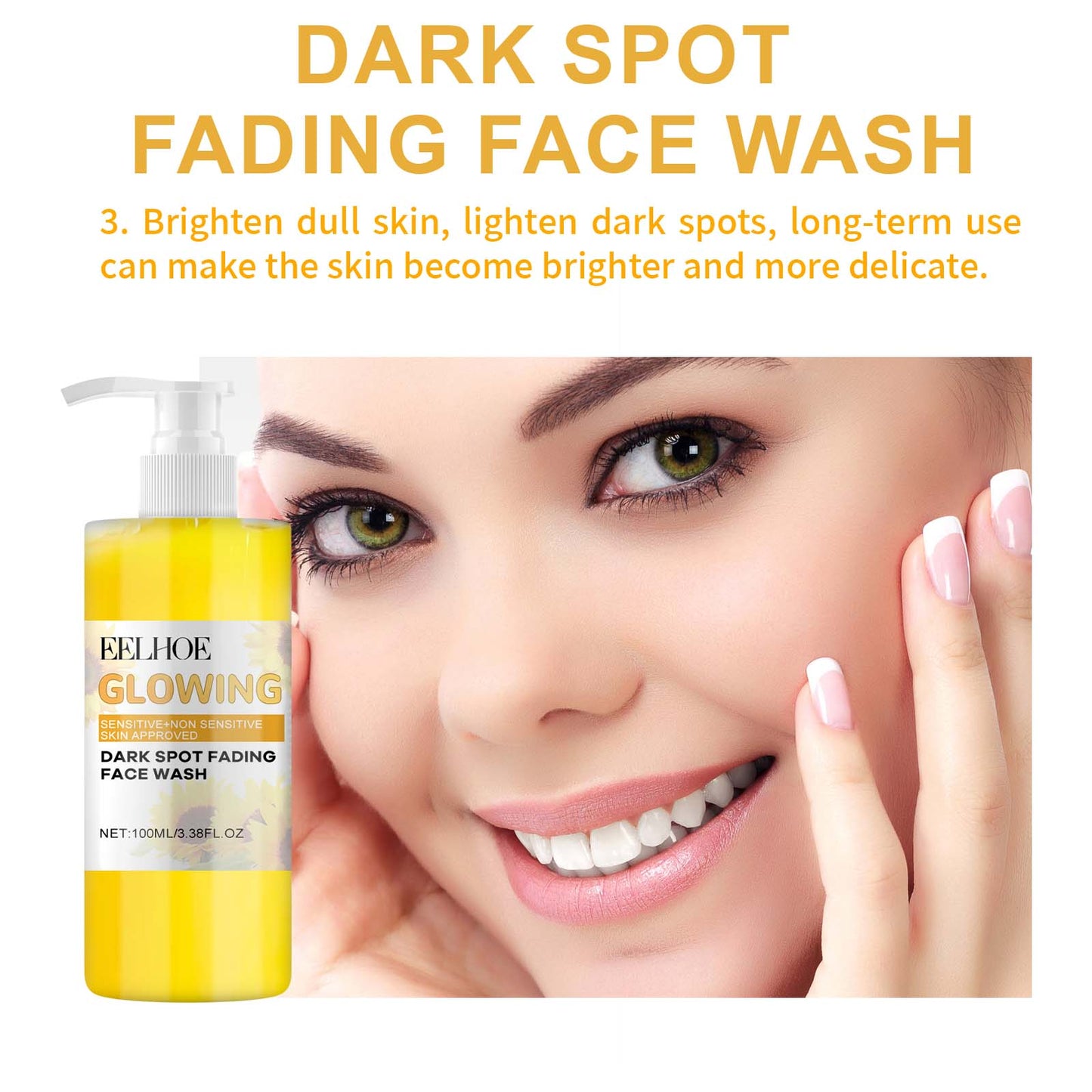 Turmeric Dark Spot Fading Facial Cleanser - Brightening Face Wash