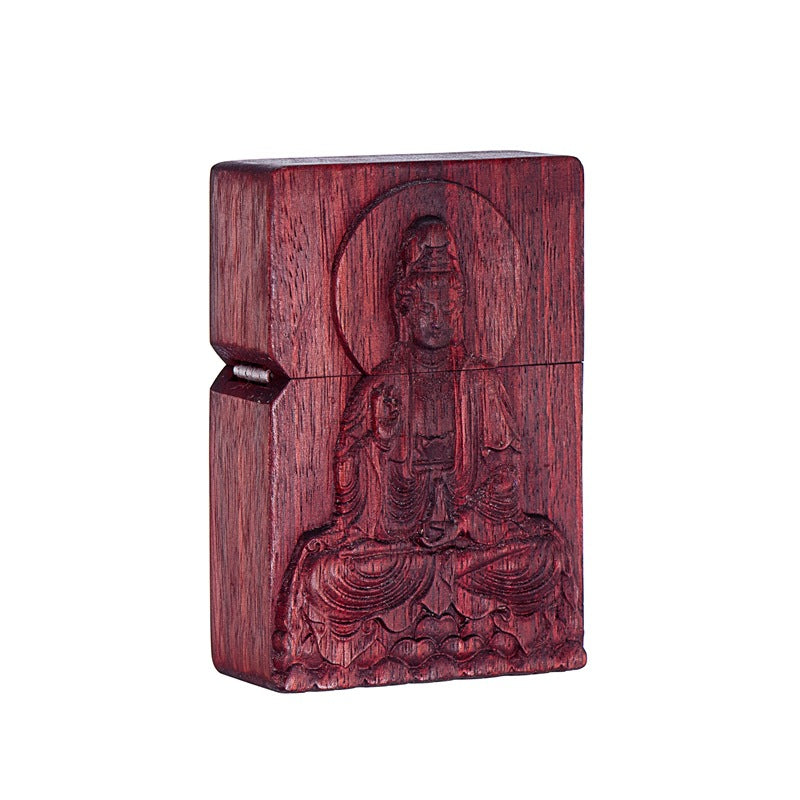 High-End Kerosene Lighter with Brocade Box Packaging - Multiple Colors