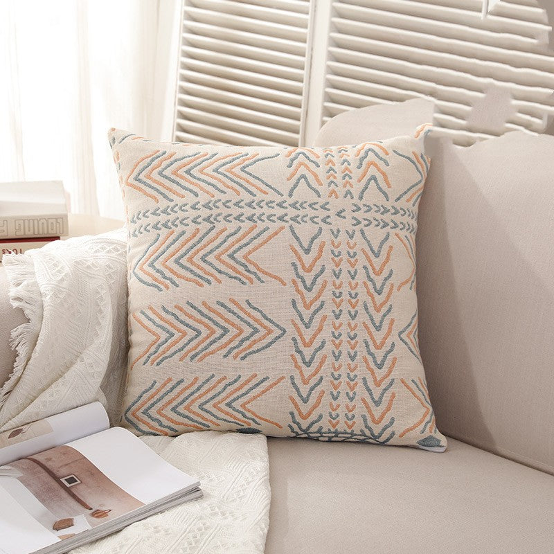 Nordic Style Back Cushion for Office Bedside Fabric Pillow Set