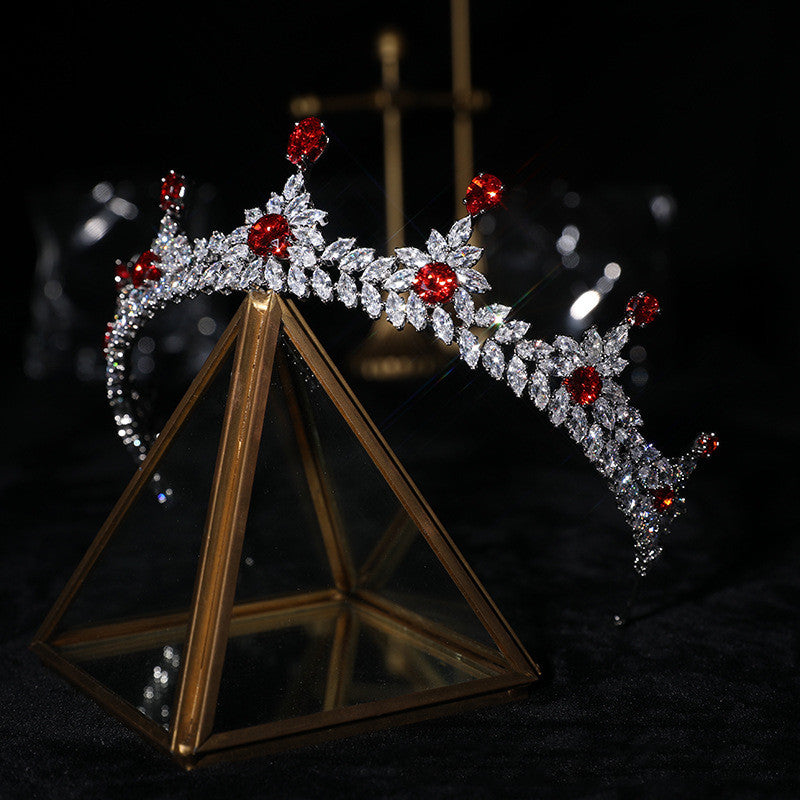 Electroplated Zircon Crown Headband - Multiple Colors