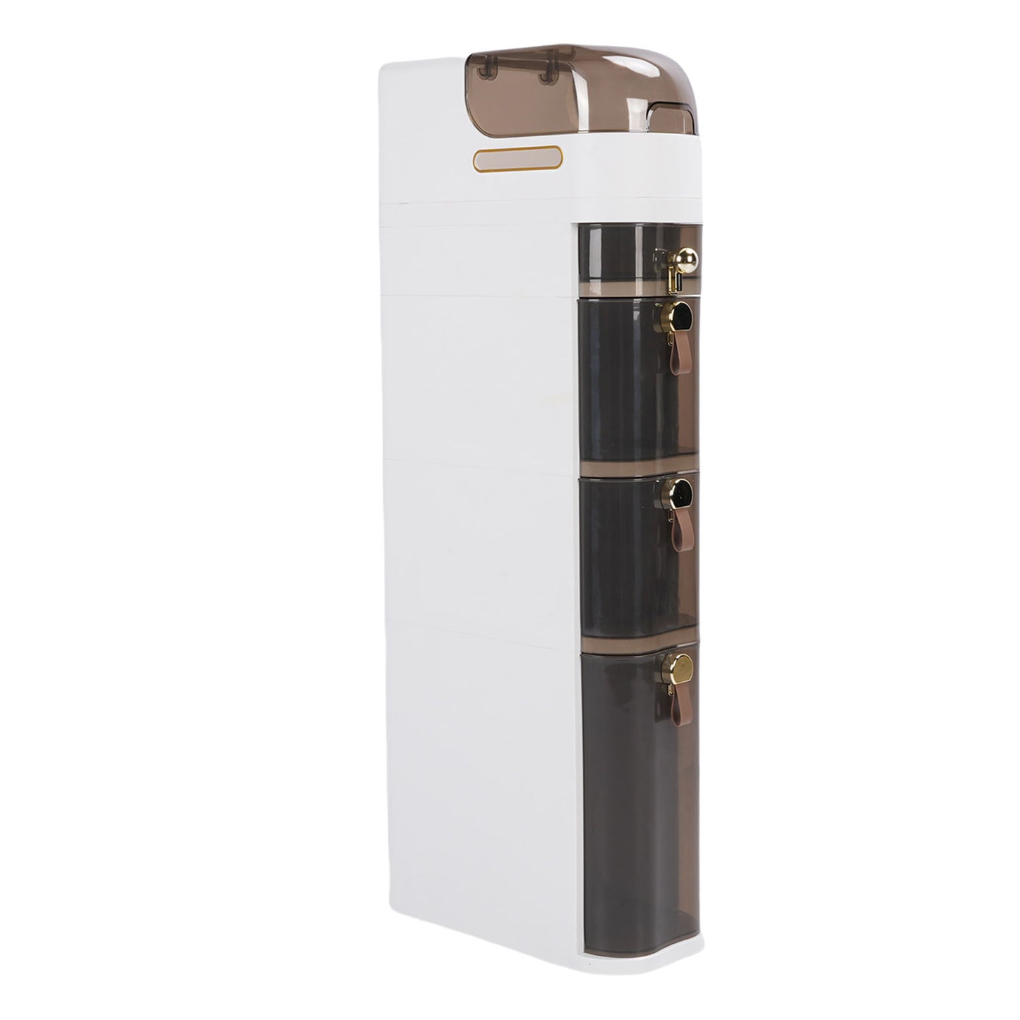 Bathroom Storage Cabinet PP PC Narrow Slim Organizer Small Corner