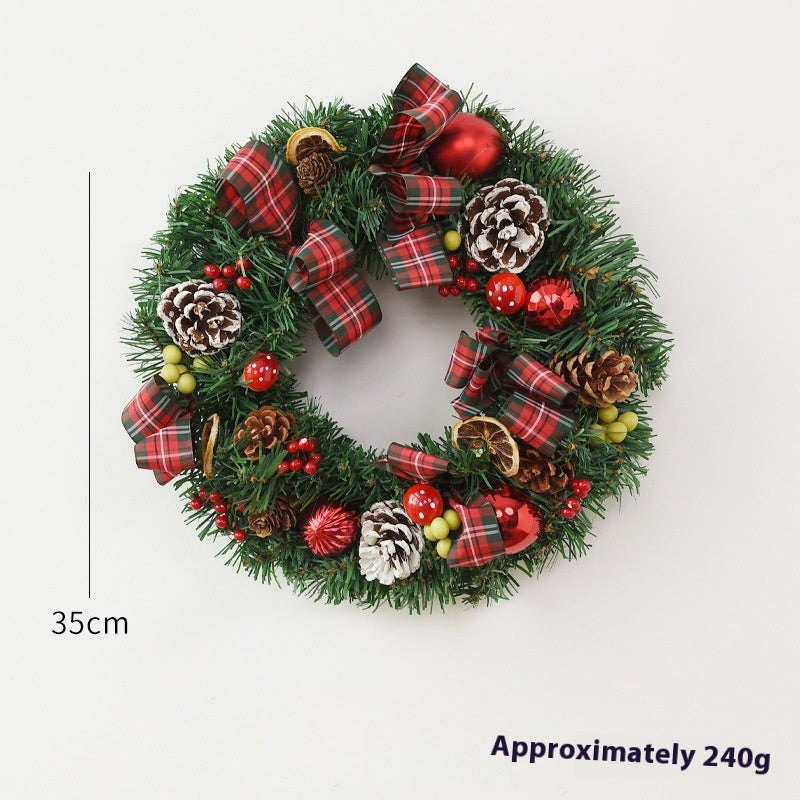 Christmas Garland Bow & Door Hanging Decorations for Festive Home Decor