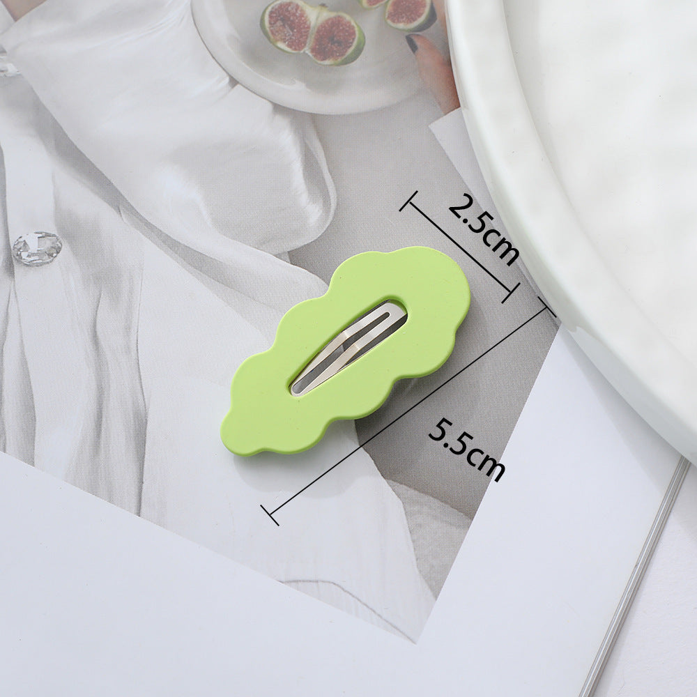 2-Pc Candy Colored Snap Hair Clips for Girls