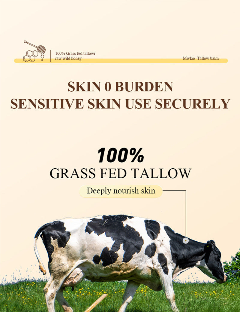 Cow Fat Cream Facial Moisturizer - Deep Hydration & Skin Barrier Repair 60g