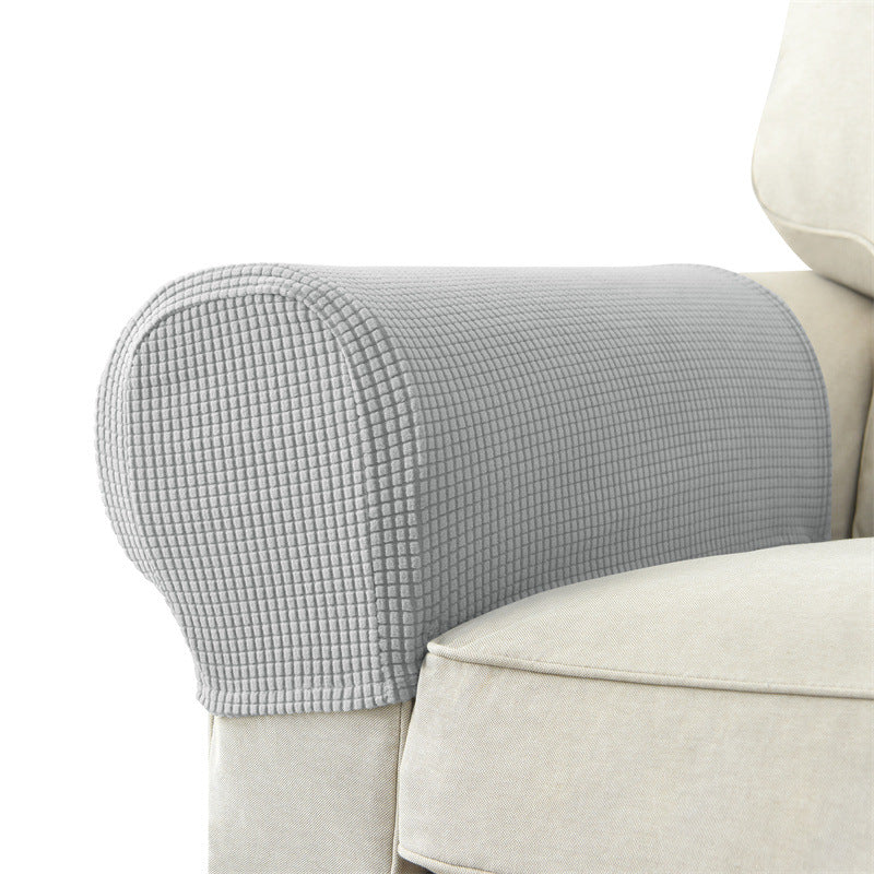 Solid Color Sofa Armrest Cover Set - Protective & Versatile Home Decor