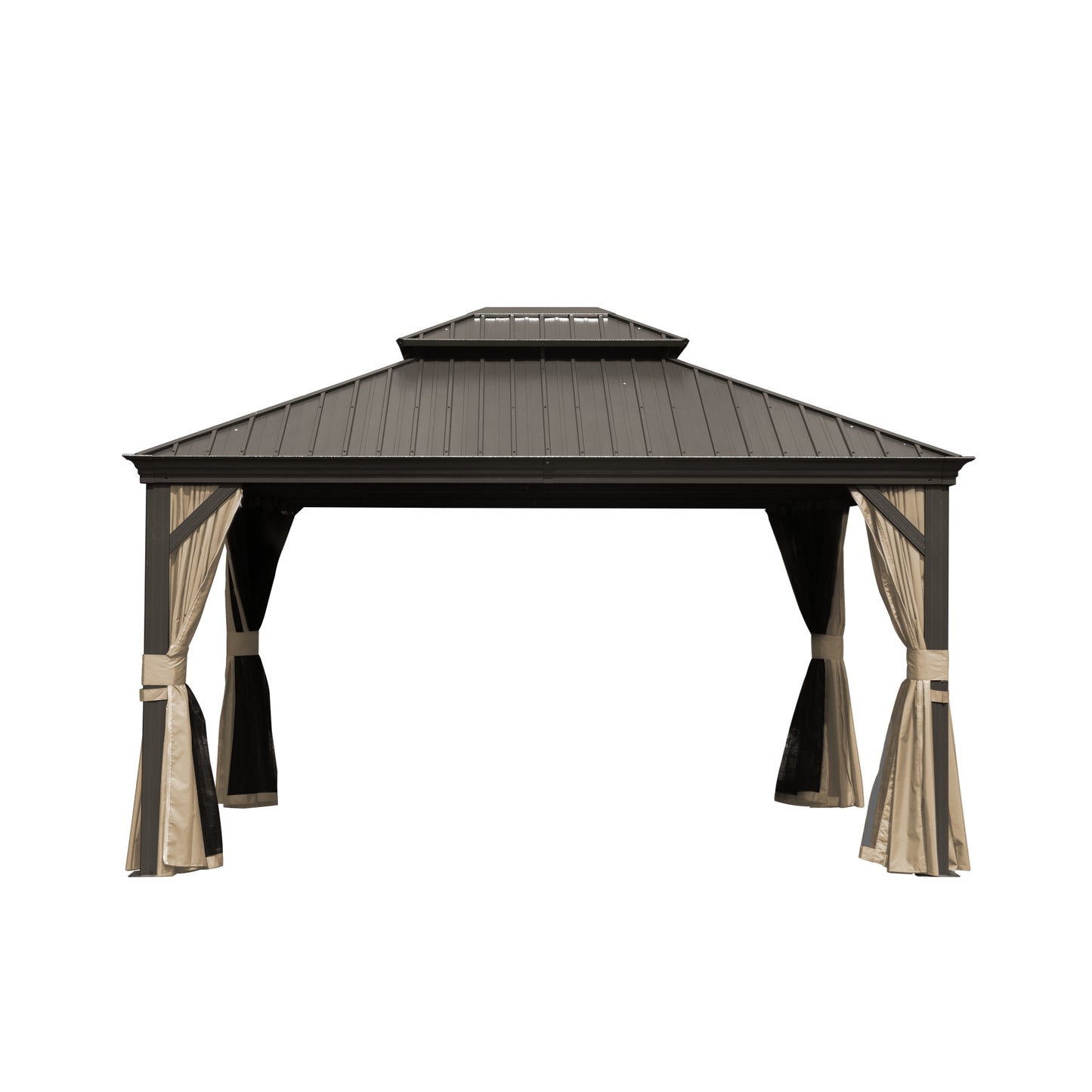 10 X 12 Hardtop Gazebo Outdoor Aluminum Gazebos Grill With Galvanized