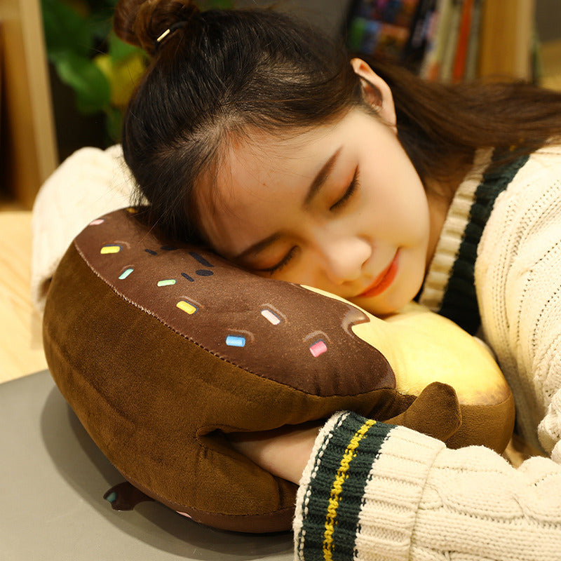 Sleeping Pillow Replica Bread Toast Cushion - Multi-Color & Size 35x30x10cm