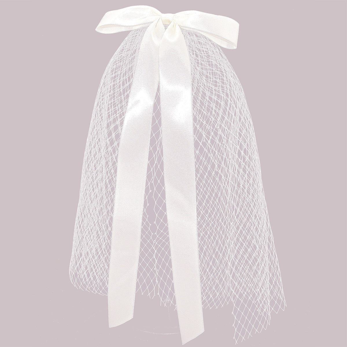 Bridal Ribbon Veil Short
