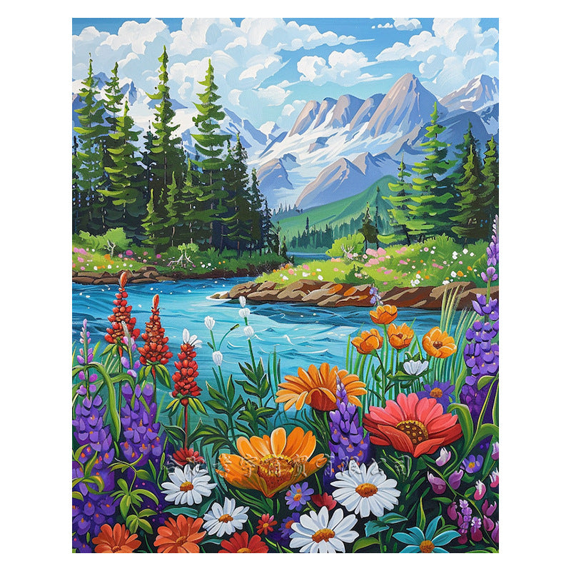 Diamond Painting Landscape DIY Wall Art for Living Room Decor - Multiple Sizes