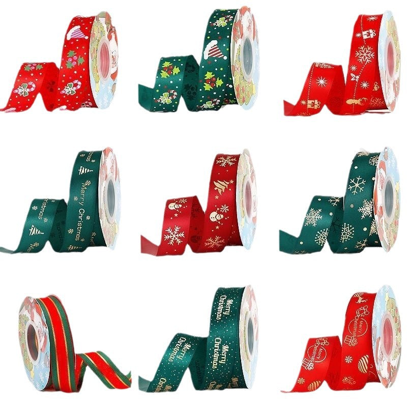 Christmas Ribbon for Gift Wrapping and Cake Decoration - 25 Yards