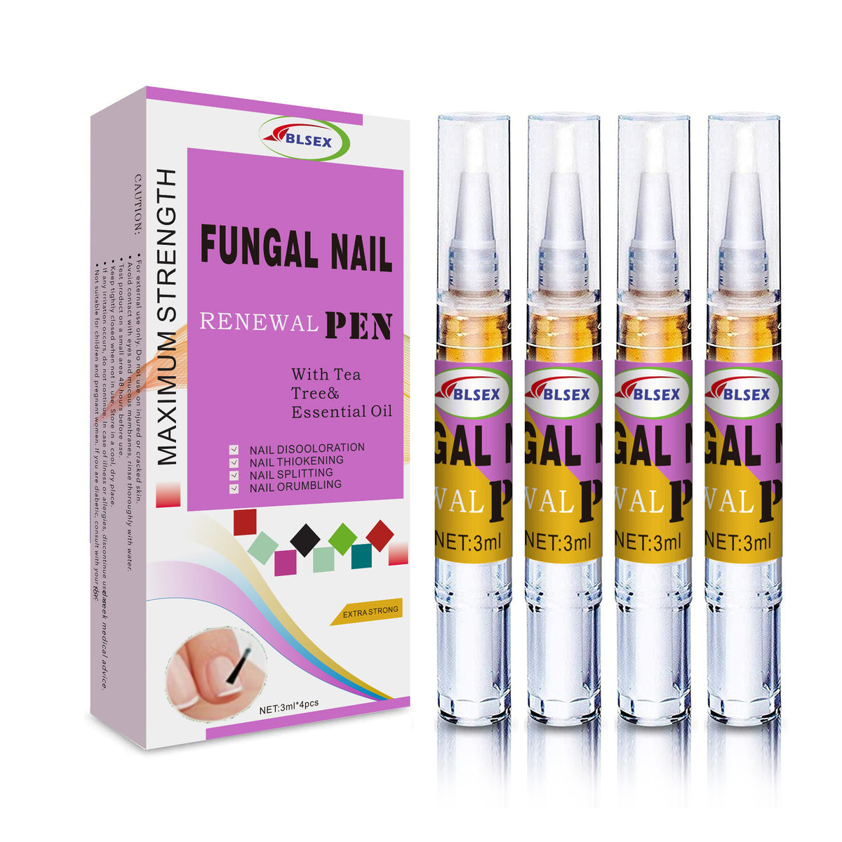 Nail Fungus Treatment Pen - 4 Pack