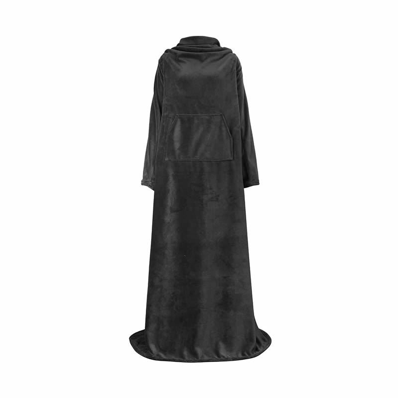 Multi-functional Wearable Lazy Blanket with Pocket - Large Flannel Bed Cover
