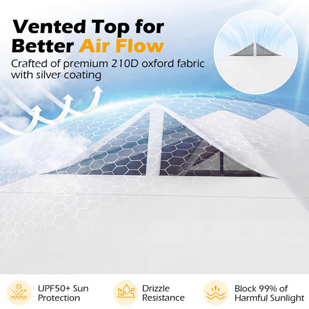 10x10 Pop Up Canopy Tent with Storage Bag - Multiple Colors