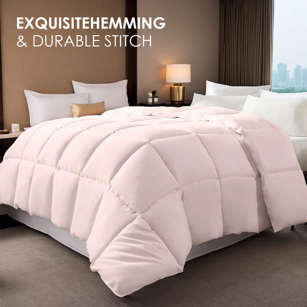 Pink Oversized Duvet - Premium Microfiber, Machine Washable