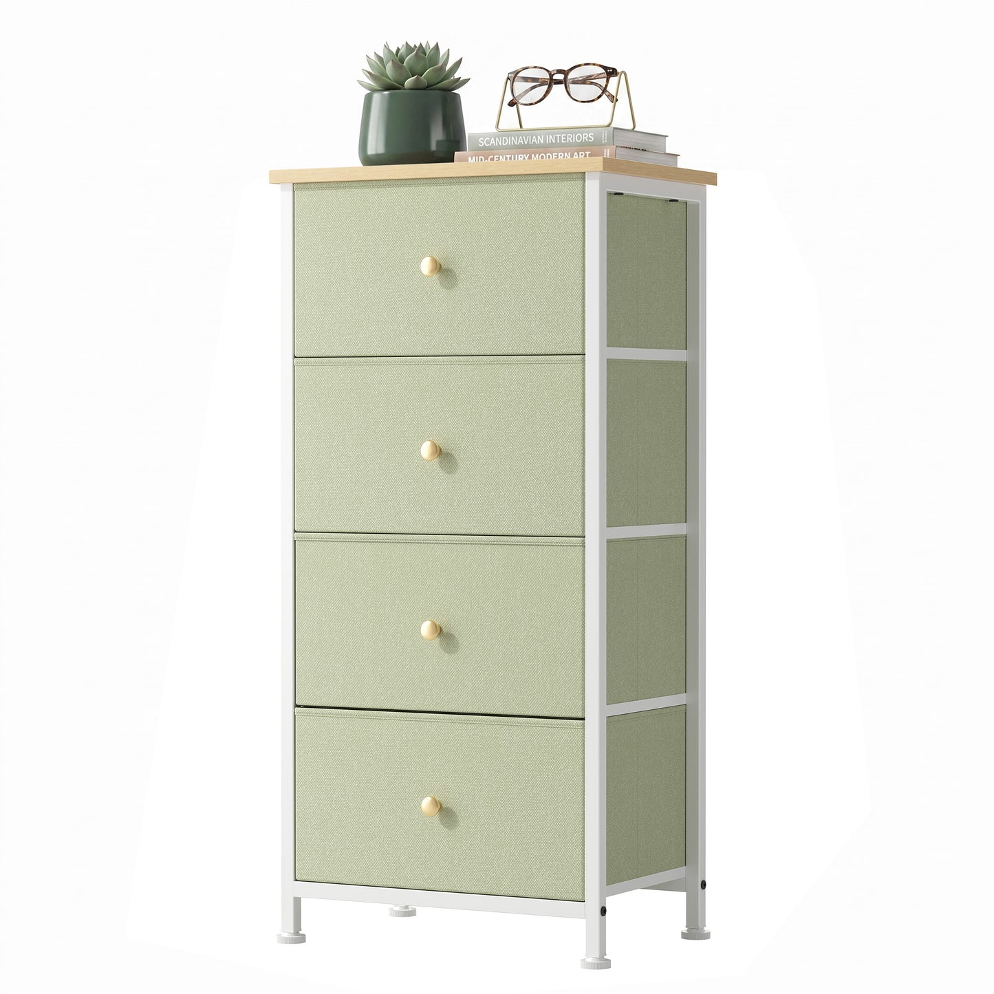 4-Drawer Storage Cabinet for Bedrooms & Living Rooms