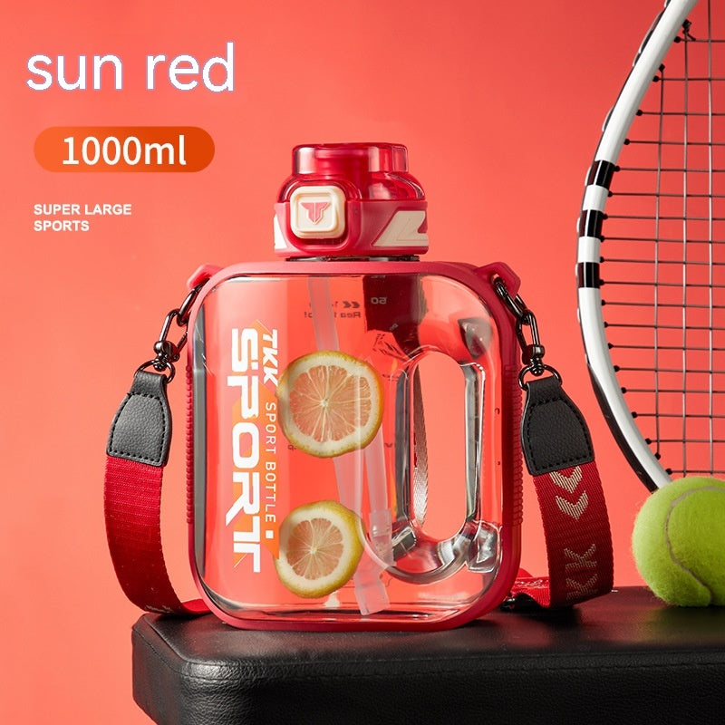 Large Capacity Water Bottle for Outdoor Sports - High Temperature Resistant, Portable Barrel