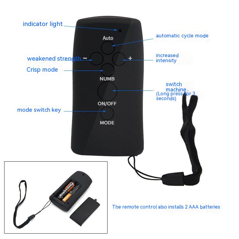 Men's Electric Shock Penis Ring Urethral Plug with Remote Control - Adult Wellness