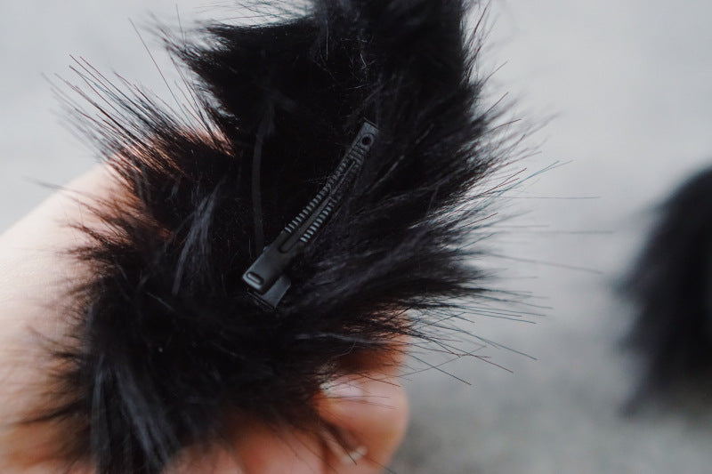 Handmade Cat Ear Hair Clip - Multiple Colors