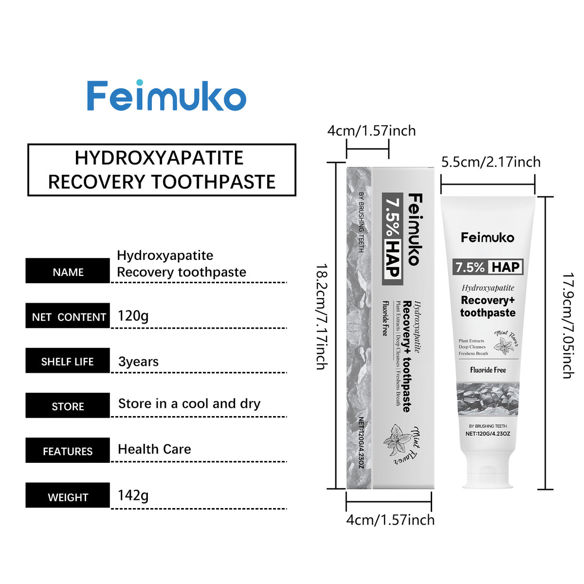 Mint Stain Removal Toothpaste 120g