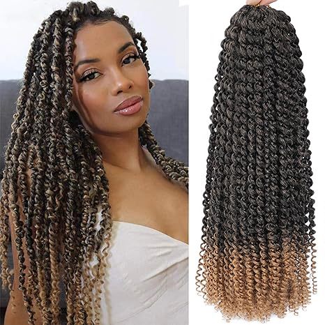 European & American Water Ripple Crochet Wig - Synthetic Double Strand Hair