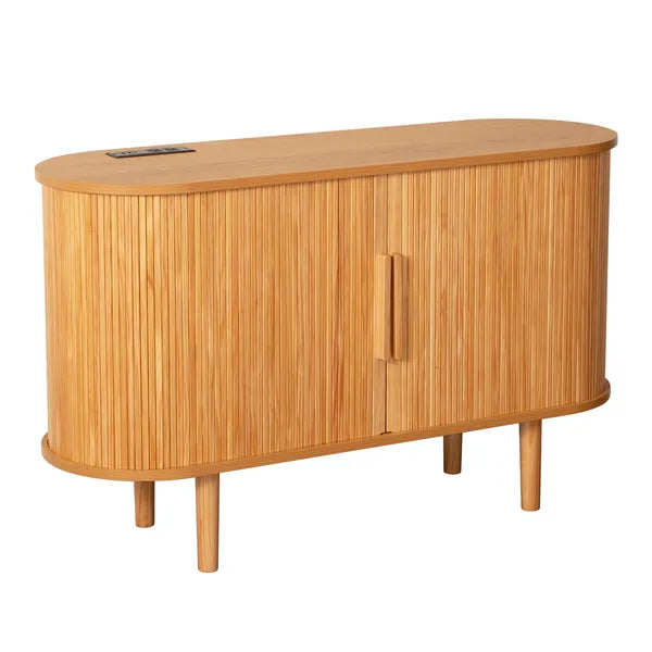 Modern Fluted Sideboard Cabinet with Storage for Dining Room
