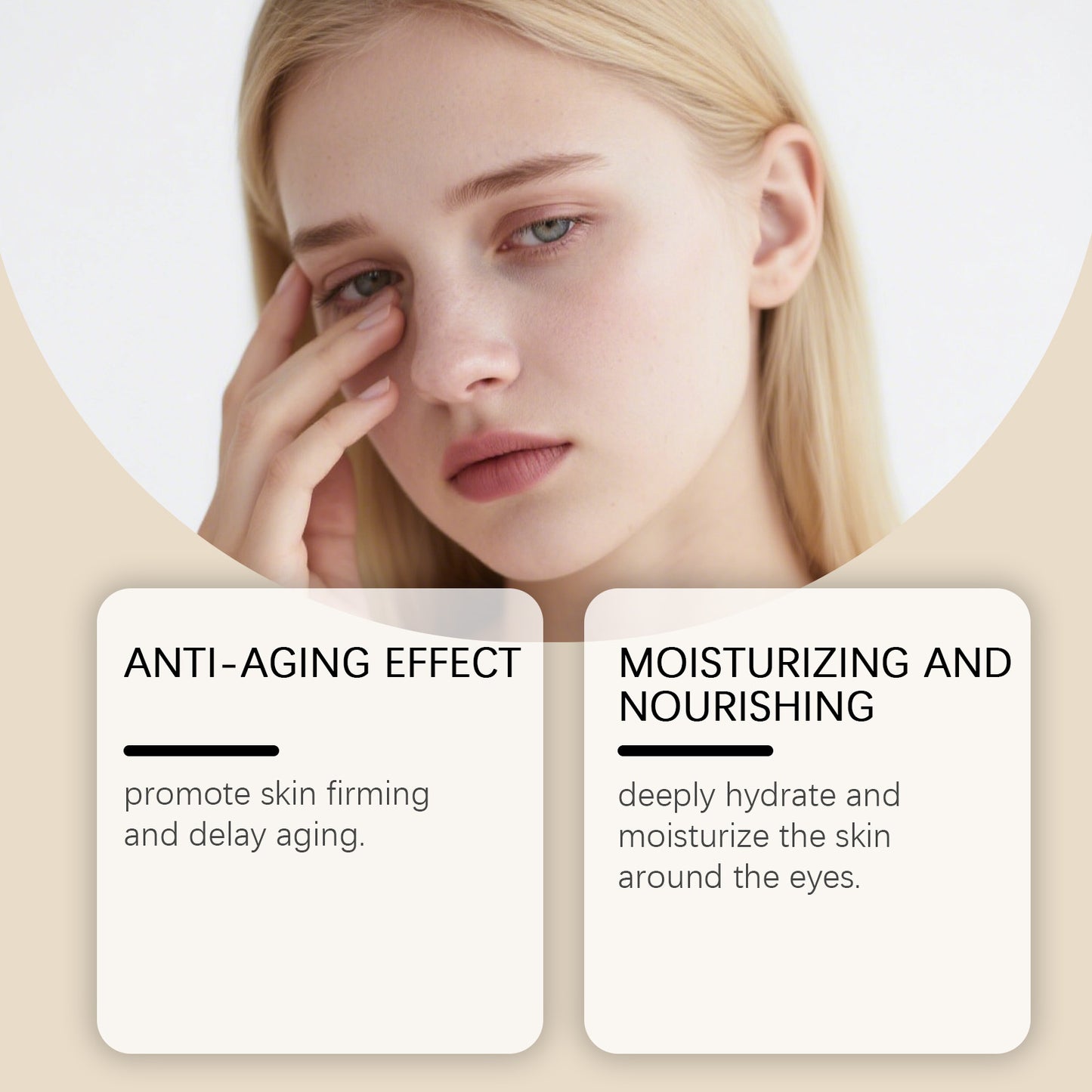 Elastic Eye Cream for Dark Circles and Puffiness - Firming Moisturizer