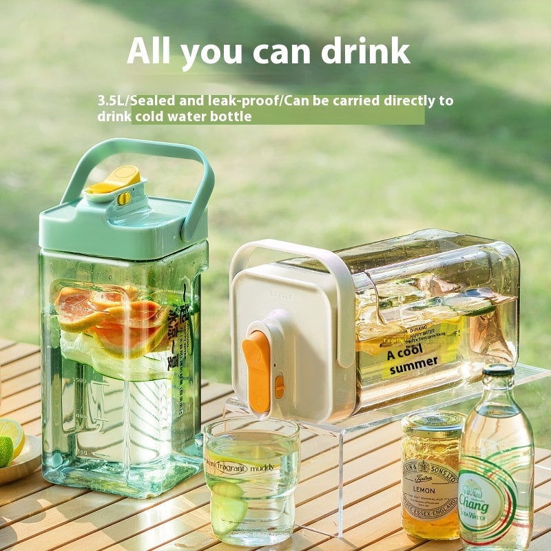 Large Capacity Refrigerator Water Bottle with Faucet - Cool Water Dispenser