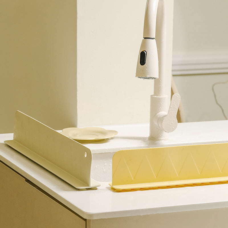 Silicone Sink Water Retaining Plate Kitchen Accessory Creamy White Matcha Lemon