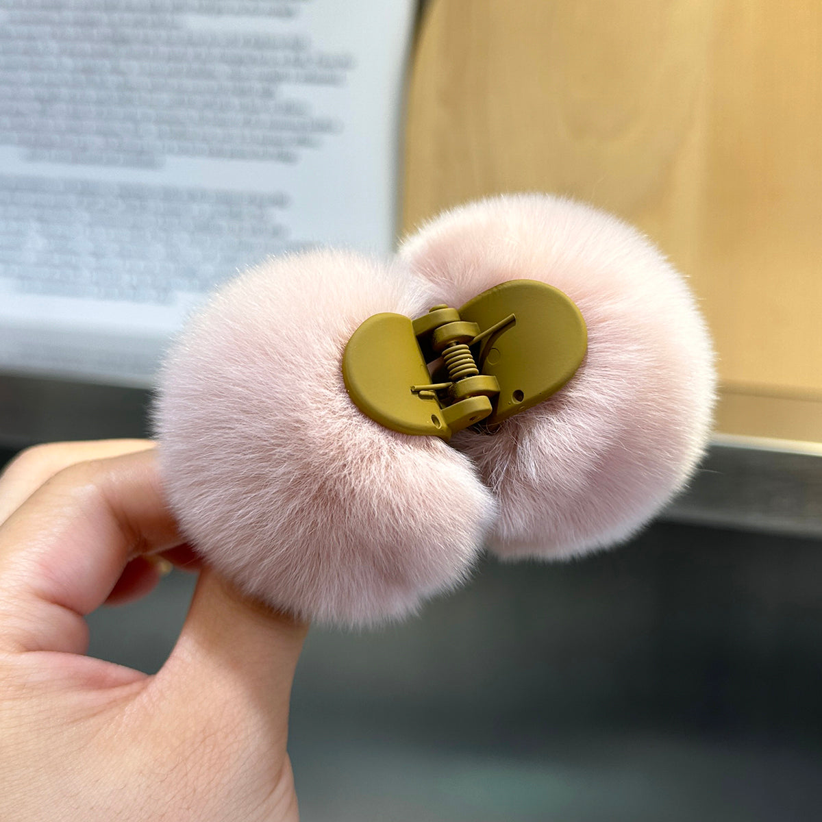 Plush Rabbit Hair Barrette - Children's Hair Clip