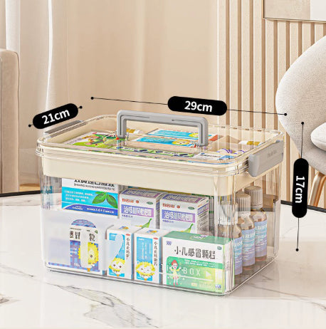 Multi-Tier Large-Capacity Plastic Storage Box - Household Organizer