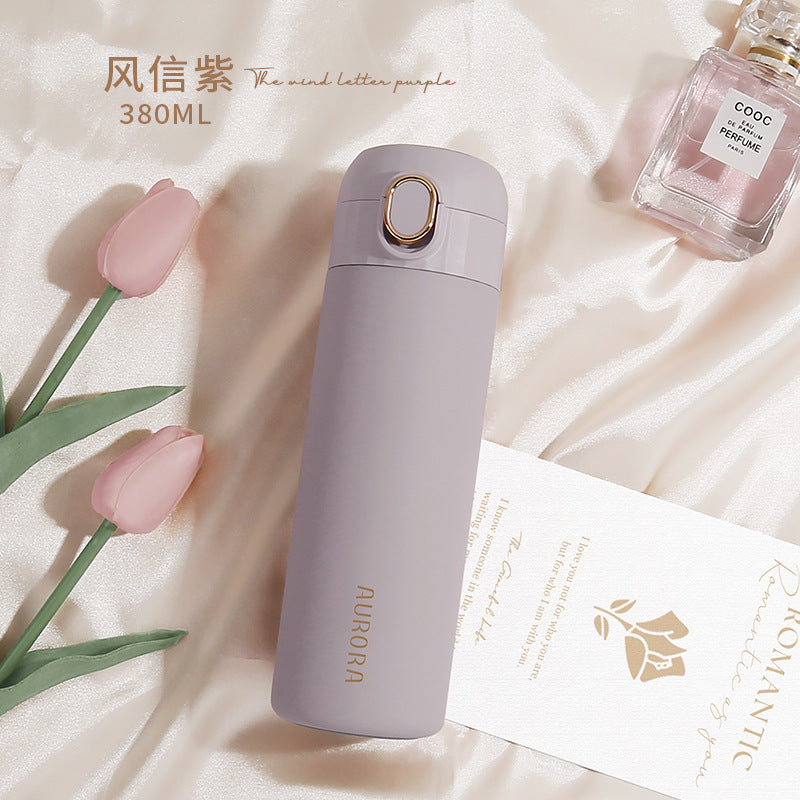 Stainless Steel Vacuum Cup with Straw - Insulated Travel Mug 320ML/380ML