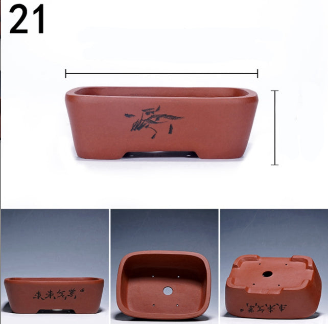 Purple Sand Flowerpot Tray for Yixing Pots - Garden & Home Storage